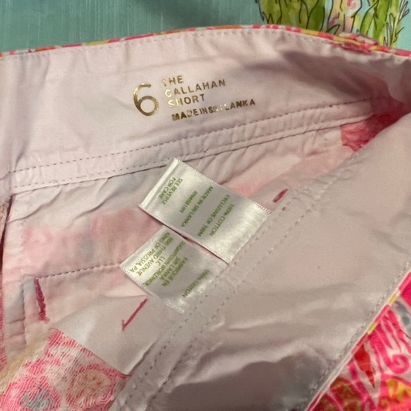 Lilly Pulitzer Callahan Shorts Pink Pout More Kinis in the Keys Size 6 EUC - Picture 3 of 6